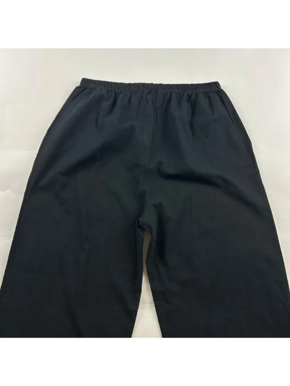 Billy J Black Lightweight Cotton Pull On Wide Leg Lounge Pant L - Picture 8 of 8